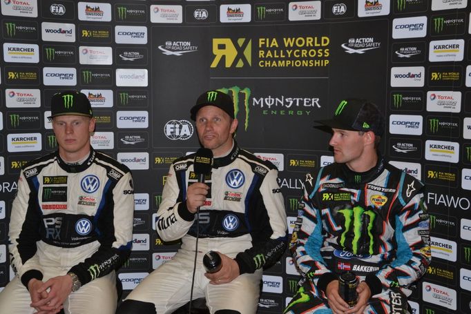 MS v rallyekrosu 2017, Lydden Hill: Petter Solberg a Johan Kristoffersson, VW a Andreas Bakkerud, Ford