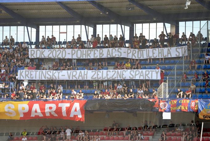 Sparta vs Slovácko (podzim 2018): Fanoušci (ultras) Sparty