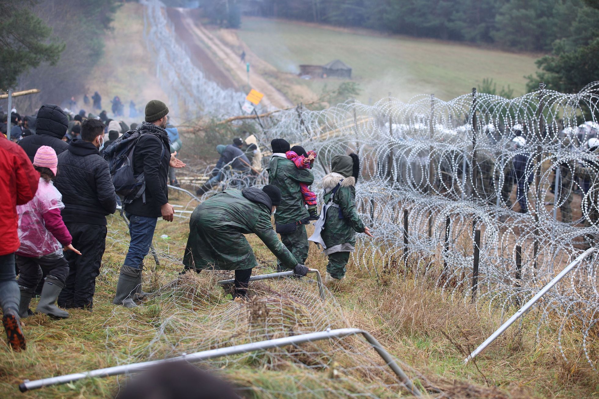 Migranti, bělorusko-polská hranice