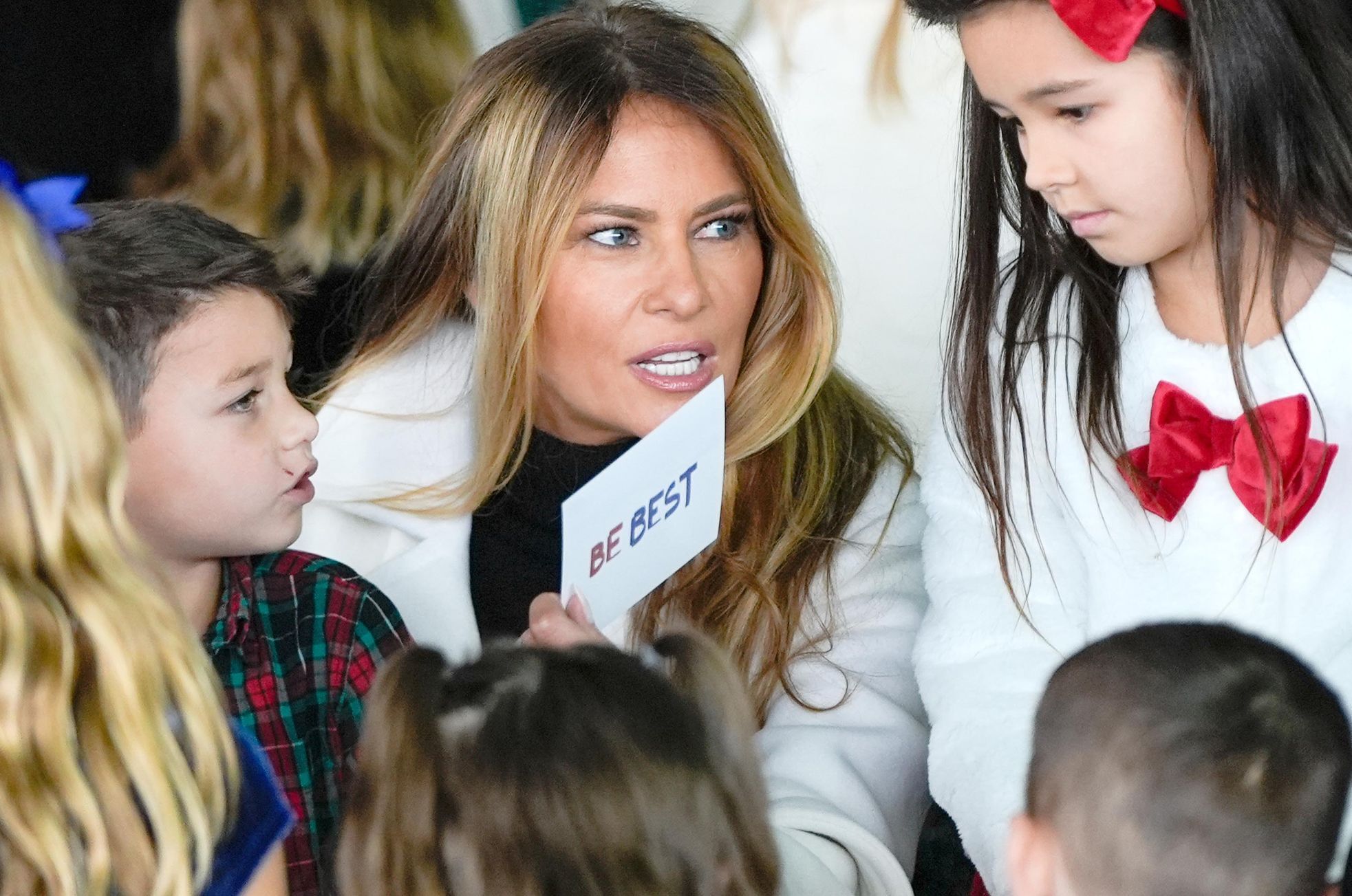 USA, Marine Corps, Melania Trump, charita, Santa Claus