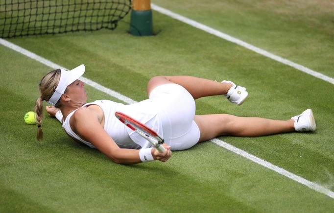 Anett Kontaveitová ve 3. kole Wimbledonu 2019