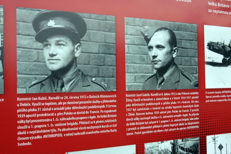 Pomník operaci Anthropoid odhalen