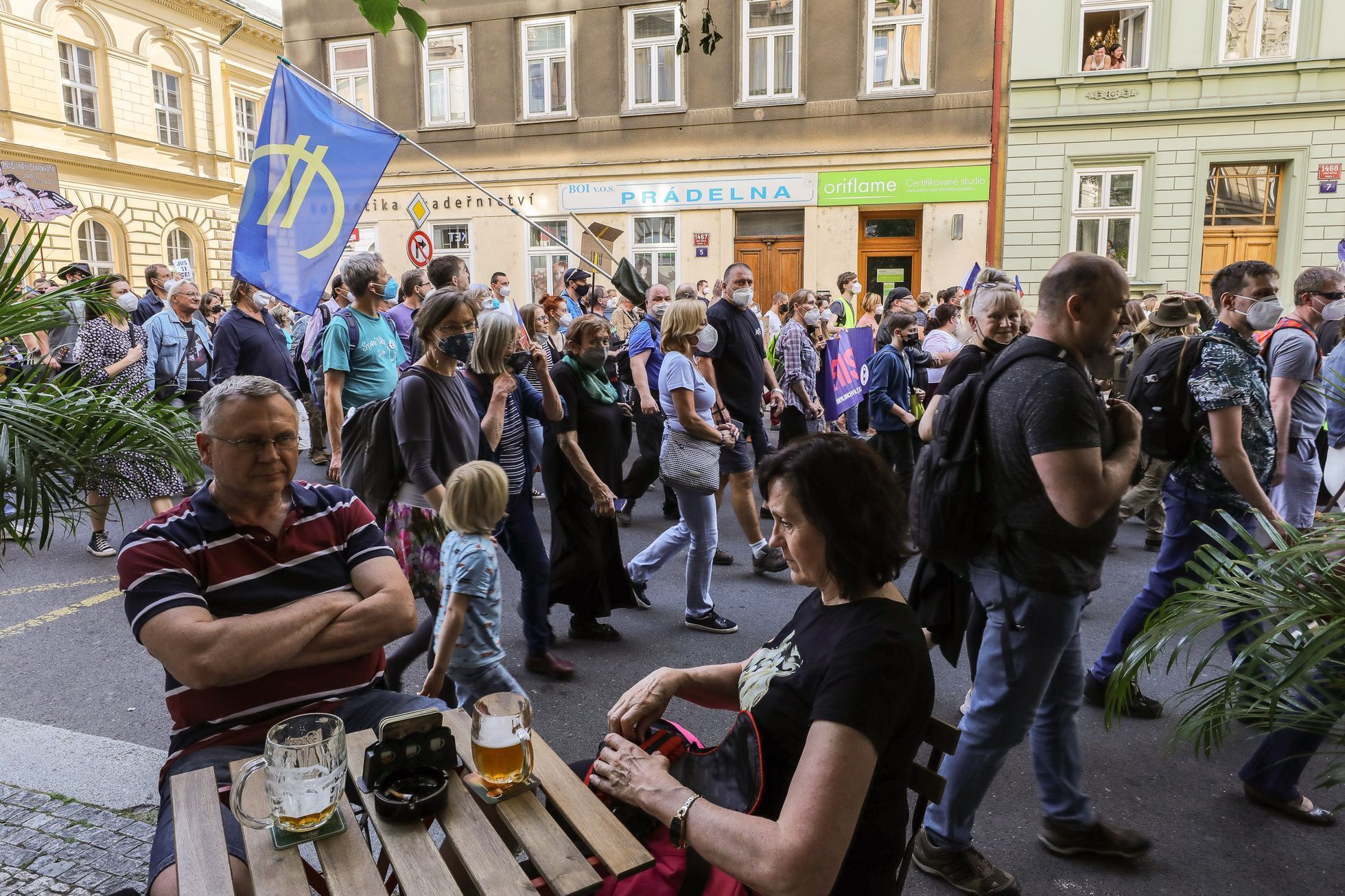 Demonstrace a pochod Milion chvilek pro demokracii, protest, Marie Benešová
