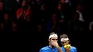 Rafael Nadal a Roger Federer na Laver Cupu 2017