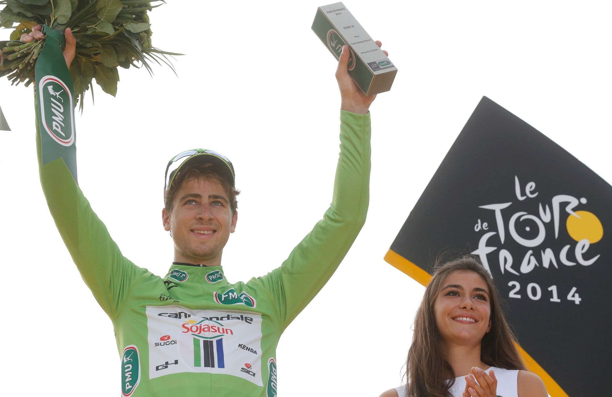 Sagan se zeleným trikotem na Tour de France 2014