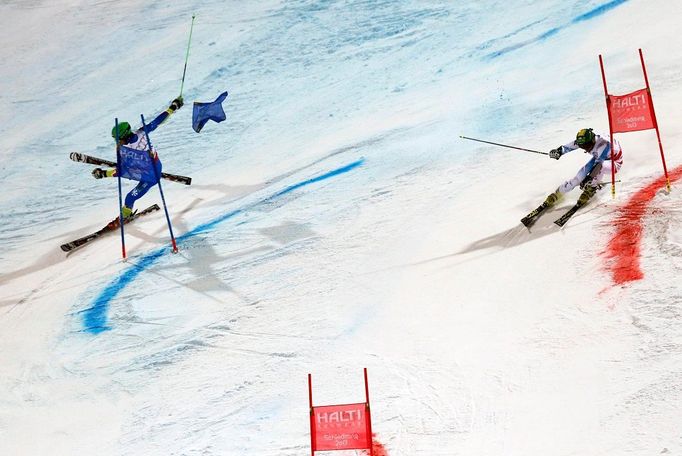 MS ve sjezdovém lyžování Schladming - týmová soutěž paralelní slalom (Misel Zerak).