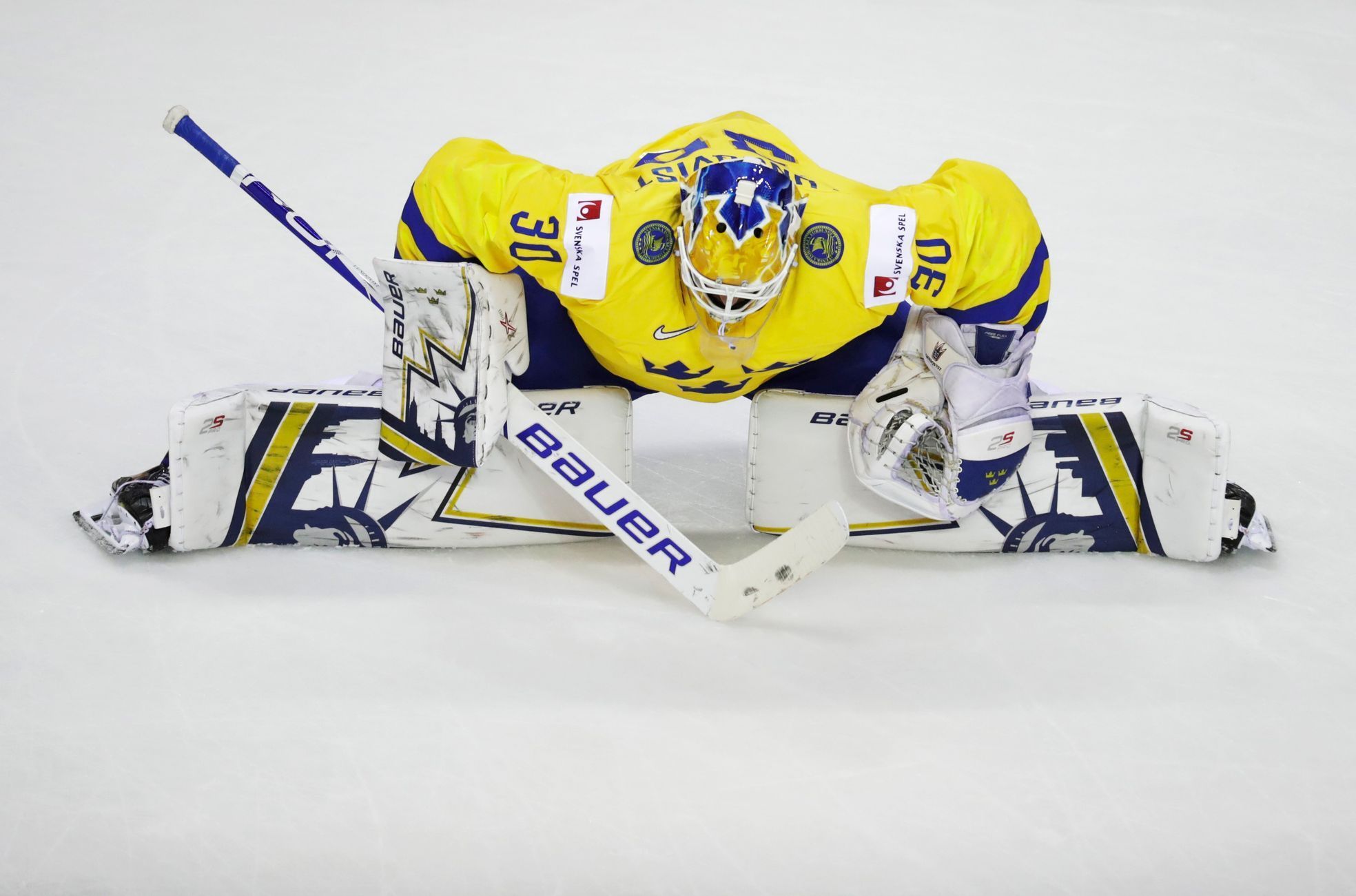 Henrik Lundqvist ve čtvrtfinále MS 2019 Finsko - Švédsko