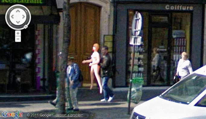 Reprofoto (výřez) z mapovací 3D služby Google Street View, kterou provozuje již 15 let americká společnost Google LLC.