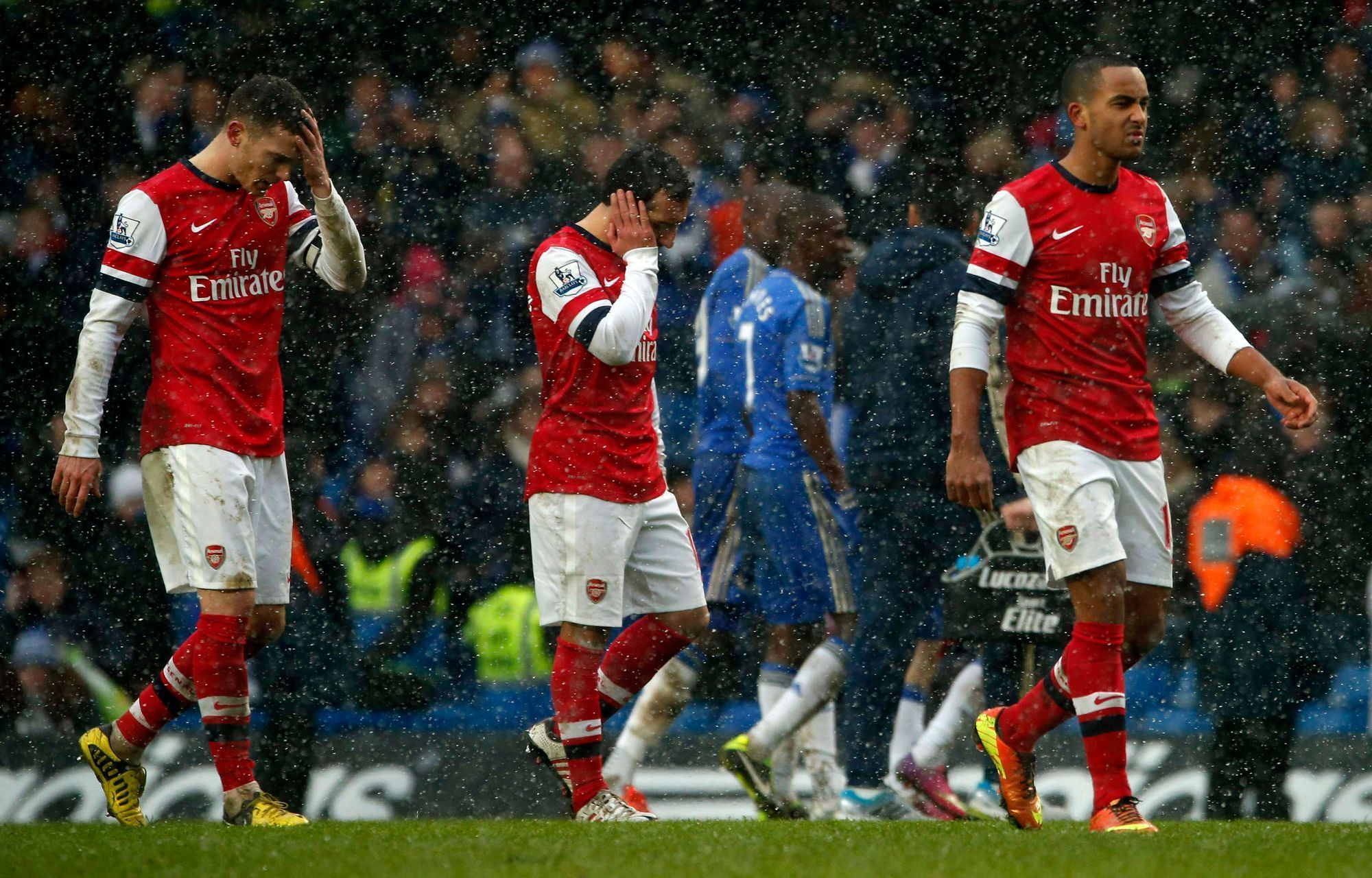 Walcott, Cazorla, Varmaelen v utkání Chelsea - Arsenal