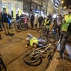 Cykloprotest proti omezení jízdě na kole na Praze 1, pořádal Auto*Mat