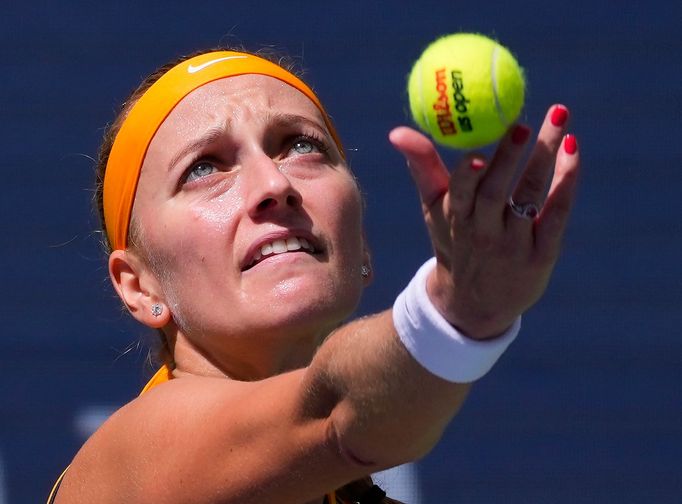 Petra Kvitová ve třetím kole US Open 2021.