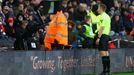 Soccer Football - Premier League - Sheffield United v West Ham United - Bramall Lane, Sheffield, Britain - January 21, 2024 Referee Michael Salisbury looks at the VAR mon