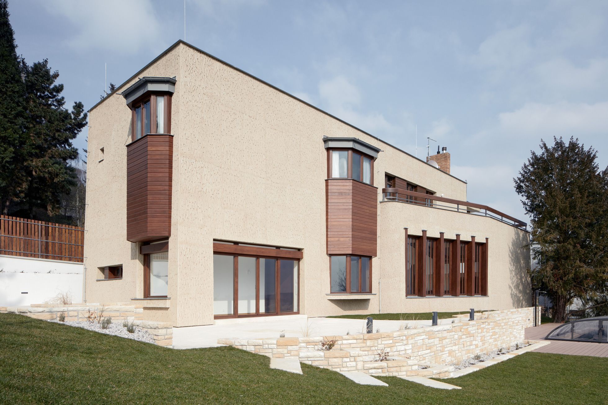 vila, funkcionalismus, architektura, Barrandov