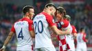 Soccer Football - Euro 2020 Qualifier - Group E - Croatia v Slovakia - HNK Rijeka Stadium, Rijeka, Croatia - November 16, 2019  Croatia's Bruno Petkovic celebrates scorin