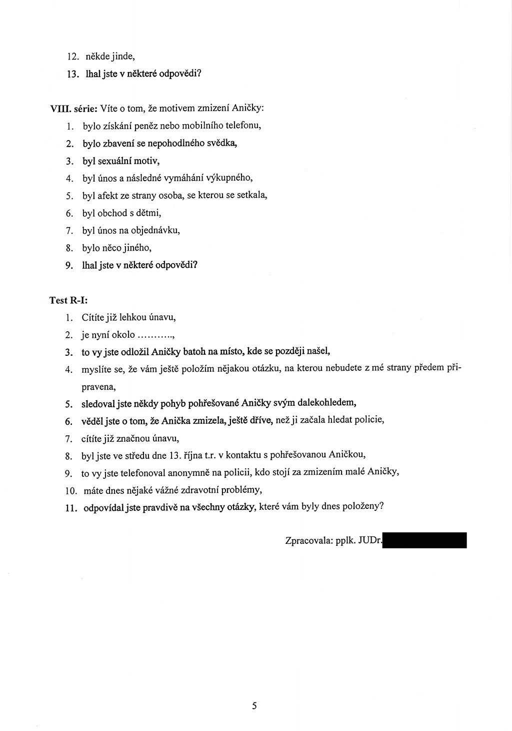 Anička: Test na polygrafu 4
