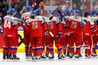 Češi slaví vítězství v zápase MS 2024 Česko - Rakousko