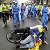 Protesty v Londýně proti olympiádě v Číně