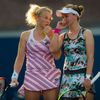 Barbora Krejčíková a Kateřina Siniaková na US Open 2018