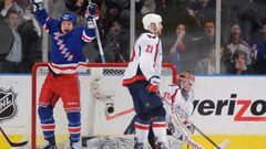 NHL: NY Rangers - Washington Capitals, 1. zápas (Ruslan Fedotěnko, oslava)