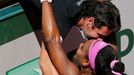 French Open 2015: Serena Williamsová a trenér Patrick Mouratoglou po finále