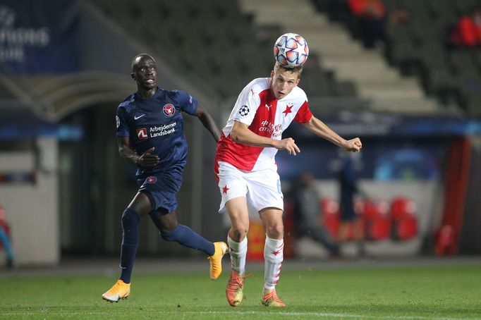 David Zima, Slavia - Midtjylland, play off Ligy mistrů 2020/2021