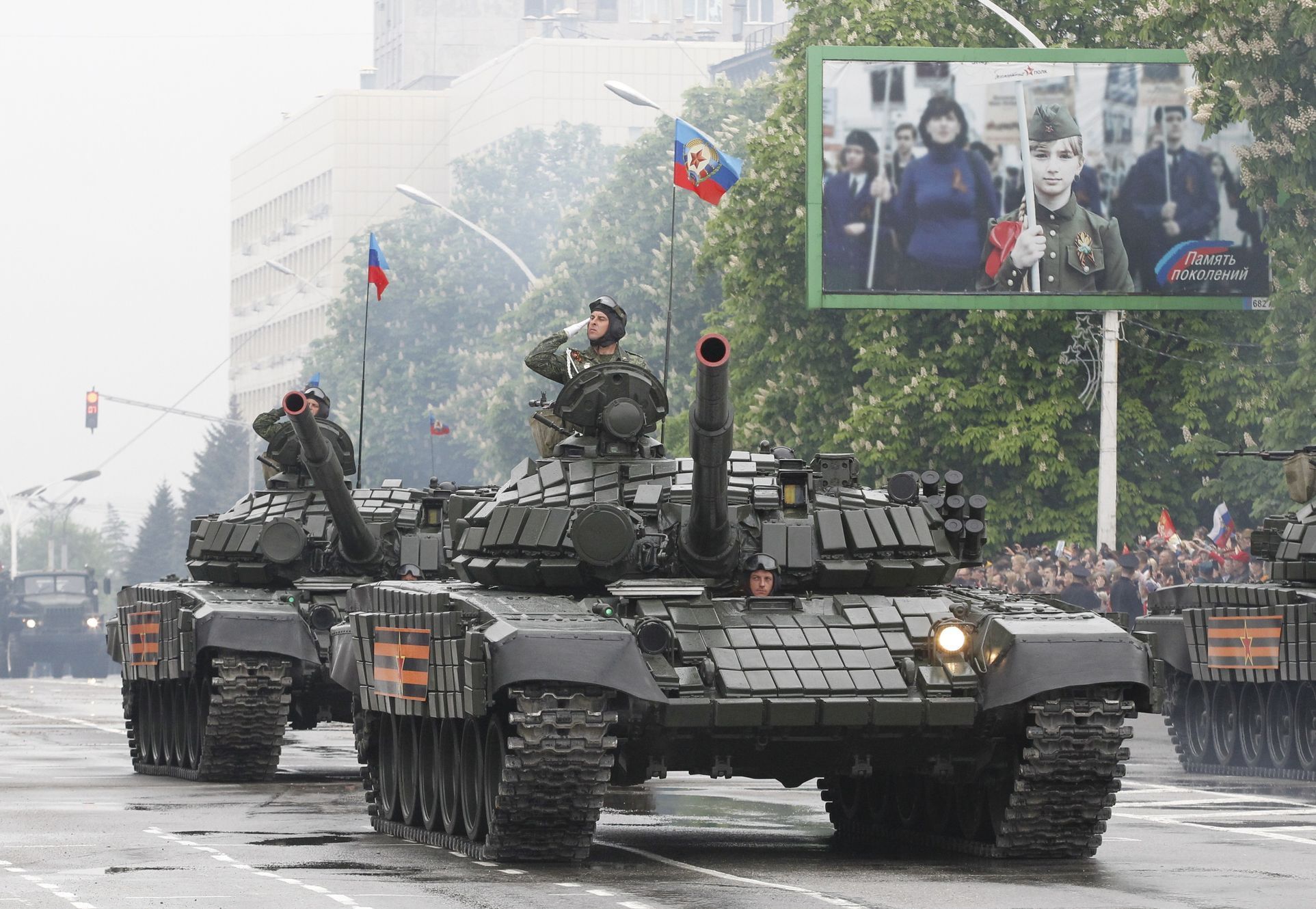 Tanky proruských separatistů