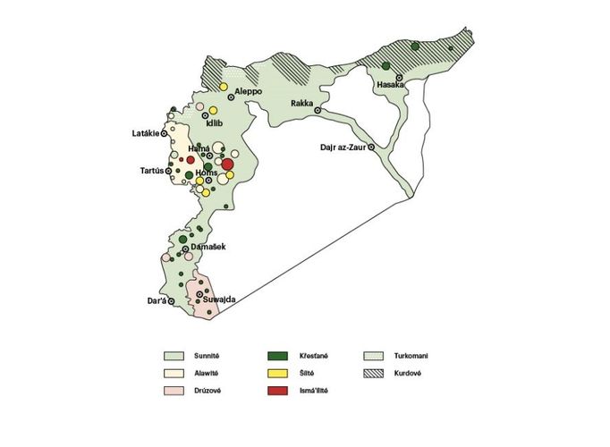 Skladba syrské společnosti.