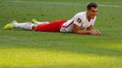 Poland's Arkadiusz Milik looks dejected after missing a opportunity to score