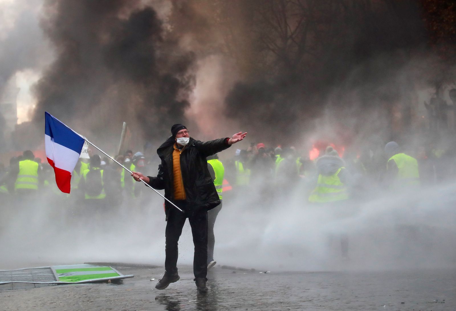 Protesty - Listopad, Paříž 2018