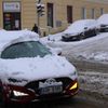 zasněžené auto
