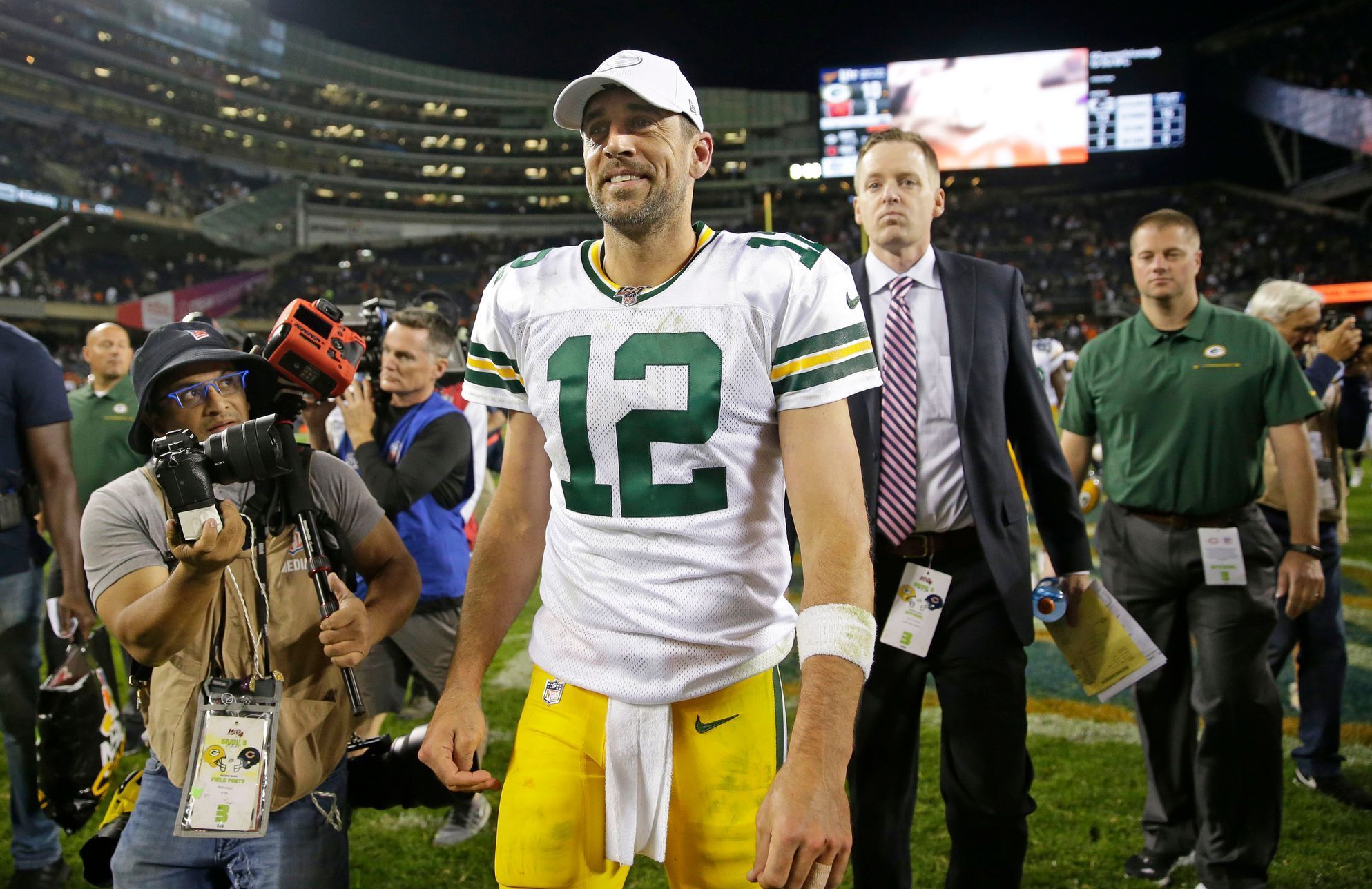 Aaron Rodgers, quarterback týmu NFL Green Bay Packers