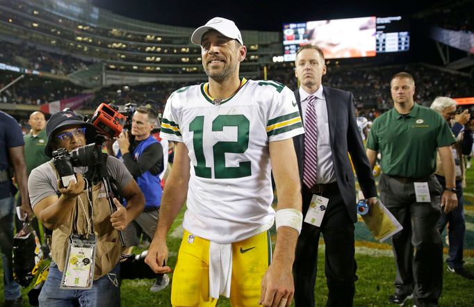 Aaron Rodgers, quarterback týmu NFL Green Bay Packers