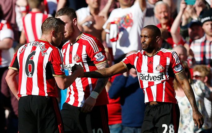 Jermain Defoe slaví gól Sunderlandu