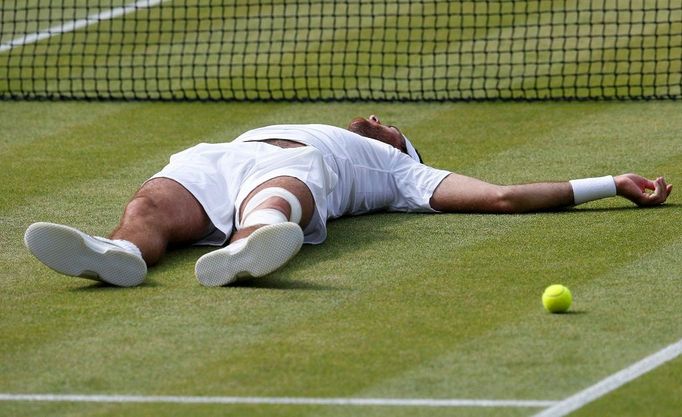 Djokovič vs. Del Potro, semifinále Wimbledonu 2013.