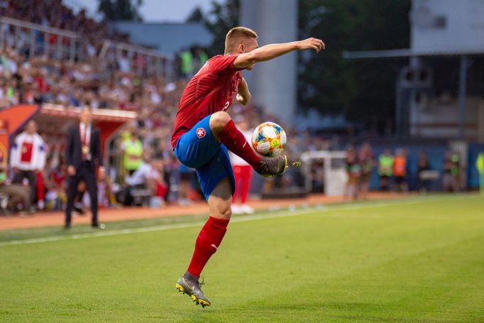 Pavel Kadeřábek v kvalifikaci ME 2020 Česko - Černá Hora.