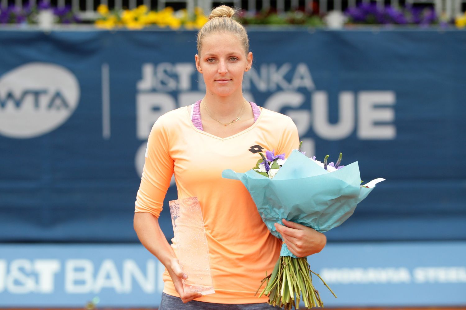 Kristýna Plíšková ve finále turnaje J&T Banka Prague Open 2017