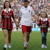 Fotbal, Loučení Marka Jankulovského: Marek Jankulovski s manželkou a dcerou