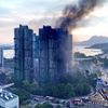 Hong Kong, Čína, bytový komplex, požár