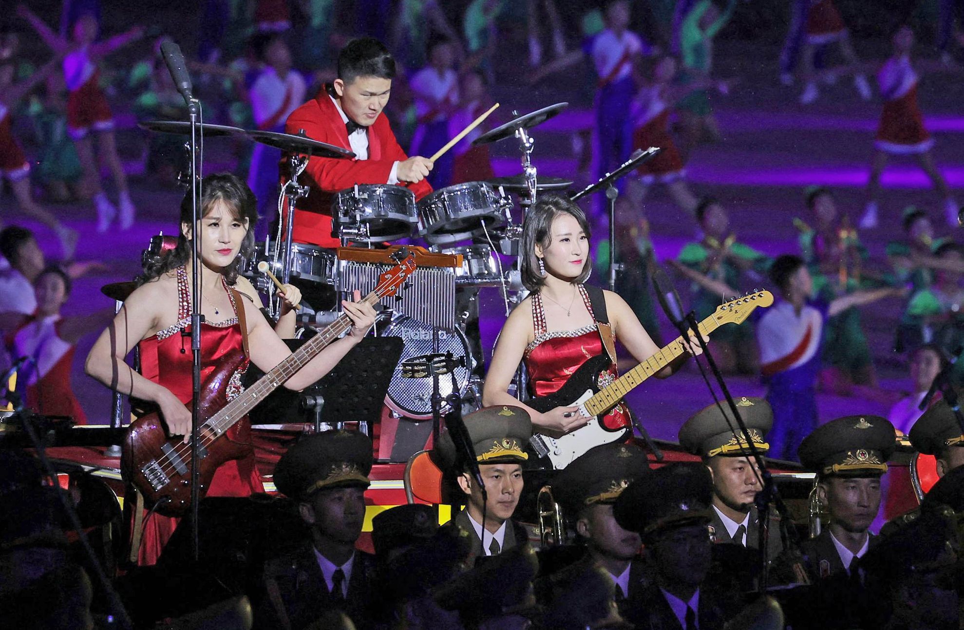 Severní Korea, 80. let, výročí, vojenská přehlídka, Kim Ir-sen, Medvedev, Pchjongjang