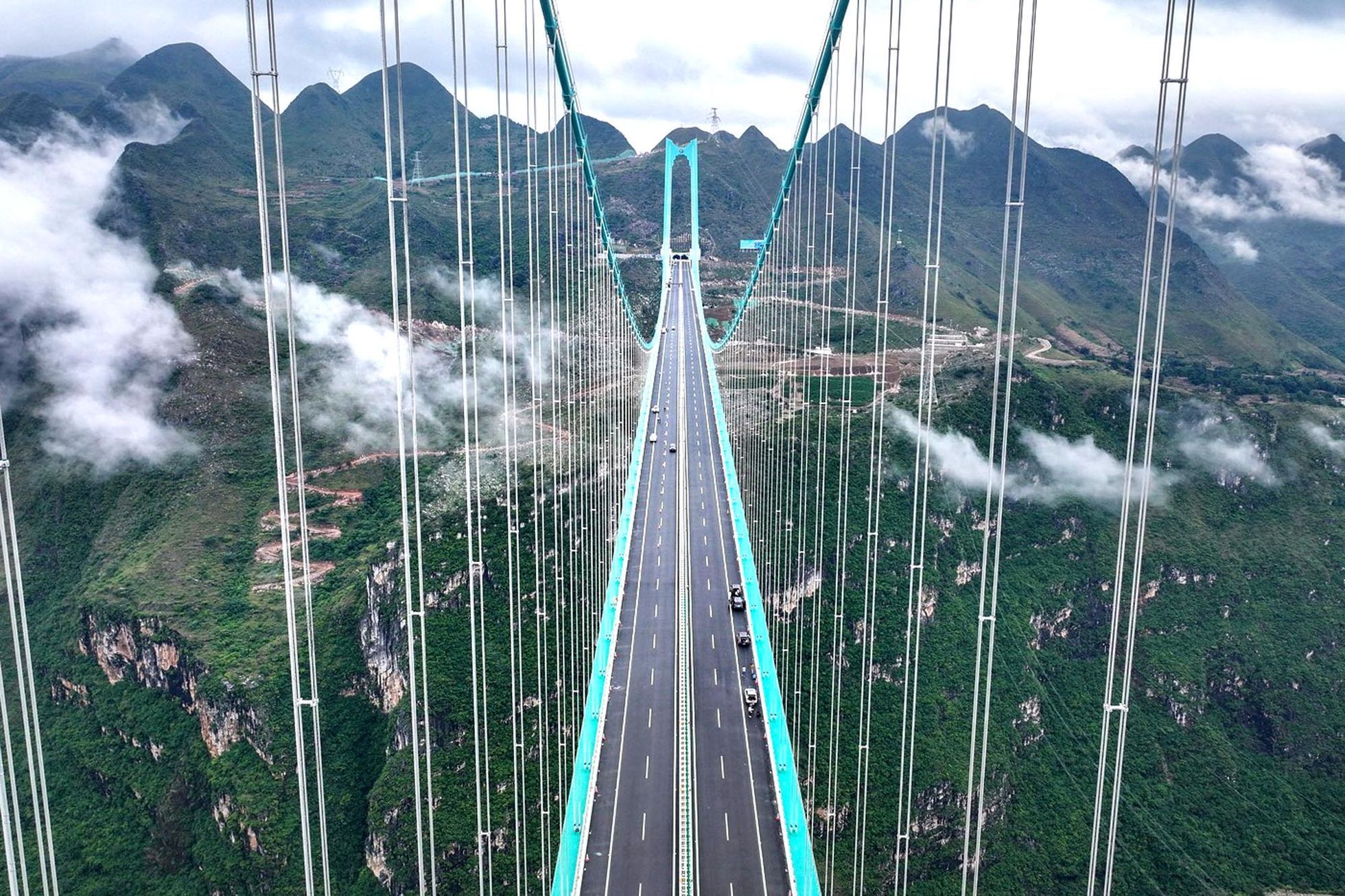 Čína, most, technika, Grand Canyon Bridge