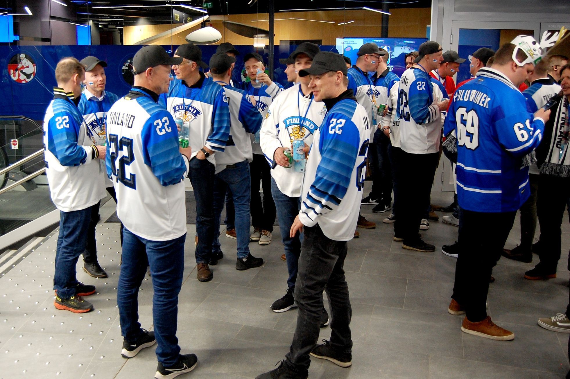 Finští fanoušci na hokejovém MS 2022 v Tampere