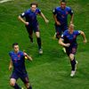 MS 2014, Brazílie-Nizozemsko: Robin van Persie slaví gól