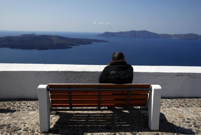 Santorini, 15. března 2012.