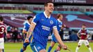 Lewis Dunk slaví druhou branku v síti West Hamu