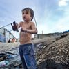 Děti v romských osadách v Řecku