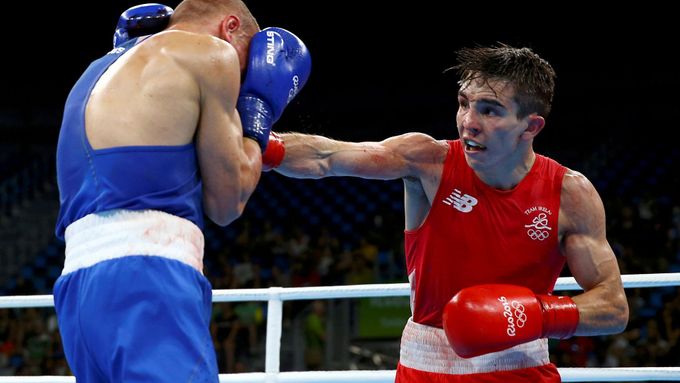 Ruský boxer Vladimir Nikitin na olympiádě v Riu