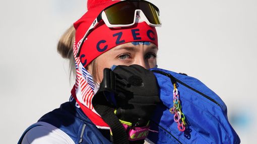 Tereza Voborníková při tréninku na hrách v Pekingu 2022