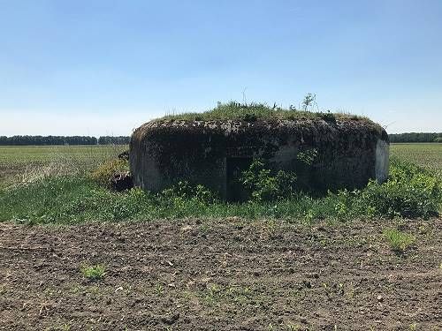 Dyjákovice na Znojemsku. Objekt stálého lehkého opevnění (typ A-120) stojí cca 2,5 kilometru jihovýchodně od obce Dyjákovice uprostřed zemědělského lánu. Cca 600 metrů severně od objektu protéká kanál Krhovice-Hevlín. Minimální kupní cena: 42 960 korun. | Foto: Ministerstvo obrany, ÚZSVM