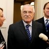 Václav Klaus mezi poslanci Strany zelených