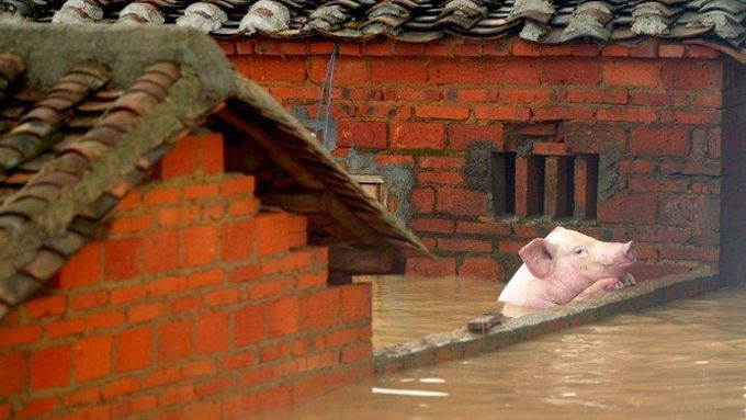 Záplavy na jihu Číny